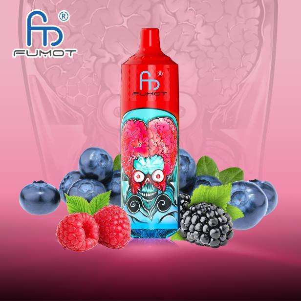 NJ6J191 - RandM vape Bulgaria - Fumot RandM Tornado 9000 pro вейп устройство с батерия и ejuice дисплей версия 1 боровинка кисела малина