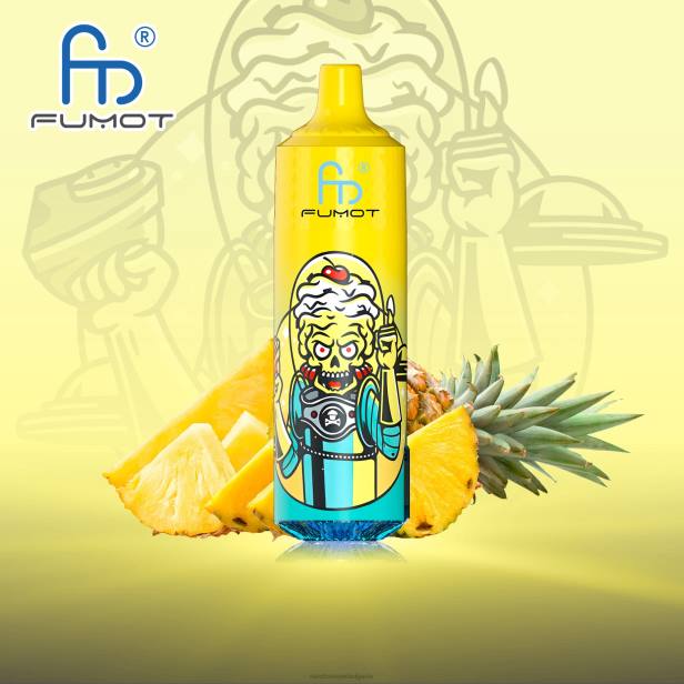 NJ6J194 - RandM vape цена - Fumot RandM Tornado 9000 pro вейп устройство с батерия и ejuice дисплей версия 1 ананас