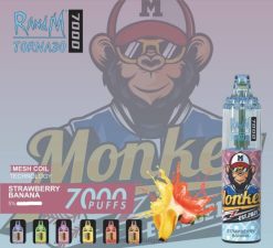 NJ6J182 - RandM tornado Bulgaria - RandM Tornado 7000 вейп устройство за контрол на въздушния поток 1бр ягодов банан